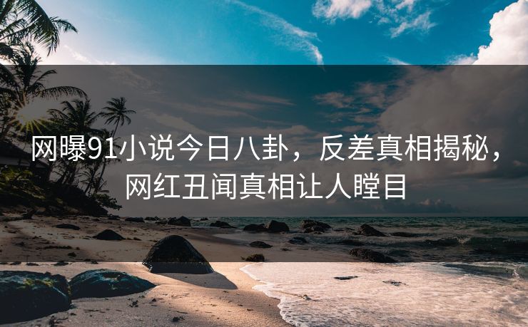 网曝91小说今日八卦，反差真相揭秘，网红丑闻真相让人瞠目